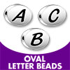 Oval Letter Beads