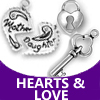 pewter hearts and love