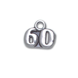 Sterling Silver 60 Charm