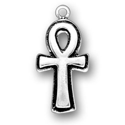 Sterling Silver Ankh Symbol of Life Charm