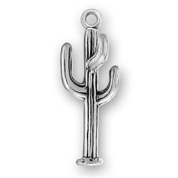 Sterling Silver Cactus Charm