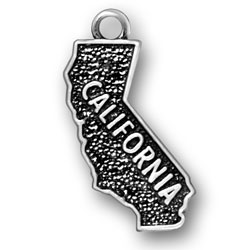 Sterling Silver California Charm