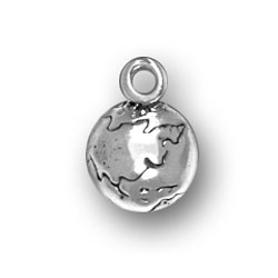 Sterling Silver Earth Charm