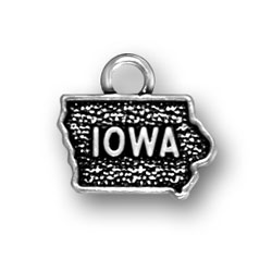 Sterling Silver Iowa Charm