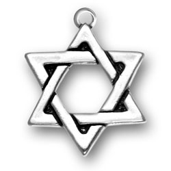 Sterling Silver Large Star of David Charm