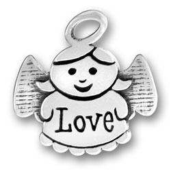 Sterling Silver Love Angel Charm