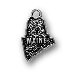 Sterling Silver Maine Charm