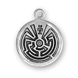 Sterling Silver Man In Maze Charm