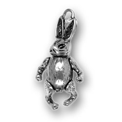 Sterling Silver Moveable Rabbit Charm