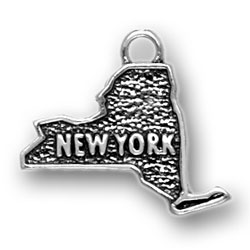 Sterling Silver New York Charm