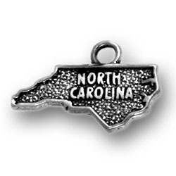 Sterling Silver North Carolina Charm