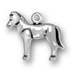 Sterling Silver Pony Charm