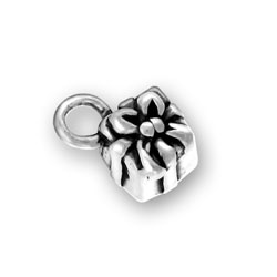 Sterling Silver Present Charm