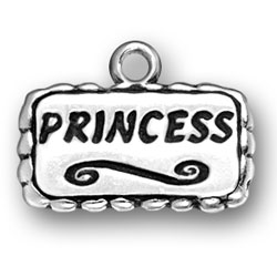 Sterling Silver Princess Charm