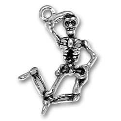 Sterling Silver Skeleton Charm