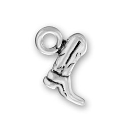 Sterling Silver Small Cowboy Boot Charm