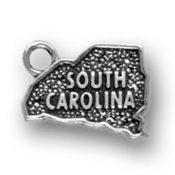 Sterling Silver South Carolina Charm