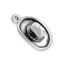 Sterling Silver Ten Gallon Hat Charm