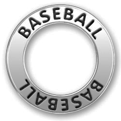 Pewter Baseball Sport Affirmation Ring