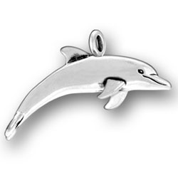 Sterling Silver Dolphin Charm Beading Bracelet 10mm 