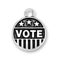 Vote Charm Sterling Silver - Made in the USA Vote Charm Sterling Silver - Made in the USA