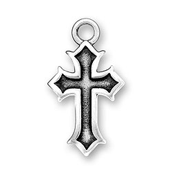 Inset Cross Charm | Sterling Silver Charms, Charm Bracelets & Beads at ...