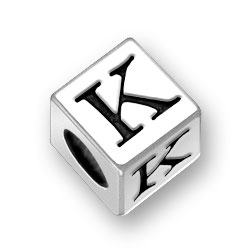 Greek Alphabet Letter Kappa Charm Sterling Silver - Made in the USA Greek Alphabet Letter Kappa Charm Sterling Silver - Made in the USA