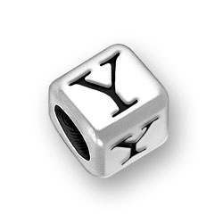 Alphabet Letter Y Charm Sterling Silver - Made in the USA Alphabet Letter Y Charm Sterling Silver - Made in the USA