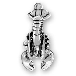 Large 925 Sterling Silver Lobster Charm Charms