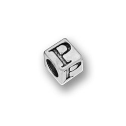 Alphabet Letter P Charm Sterling Silver - Made in the USA Alphabet Letter P Charm Sterling Silver - Made in the USA